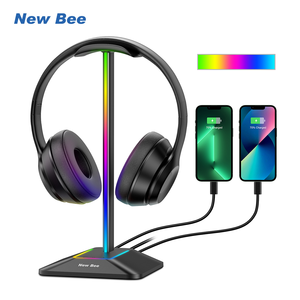 Gaming Accessories Deals - Nieuwe Bee Z8 RGB-hoofdtelefoonstandaardhouder met 2