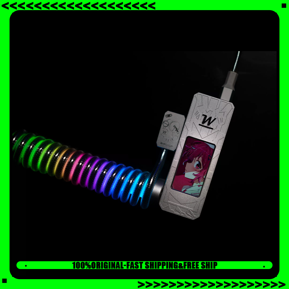 Gaming Accessories Rgb - Winshop Magnetisch toetsenbord Opgerolde neonkabel 8K