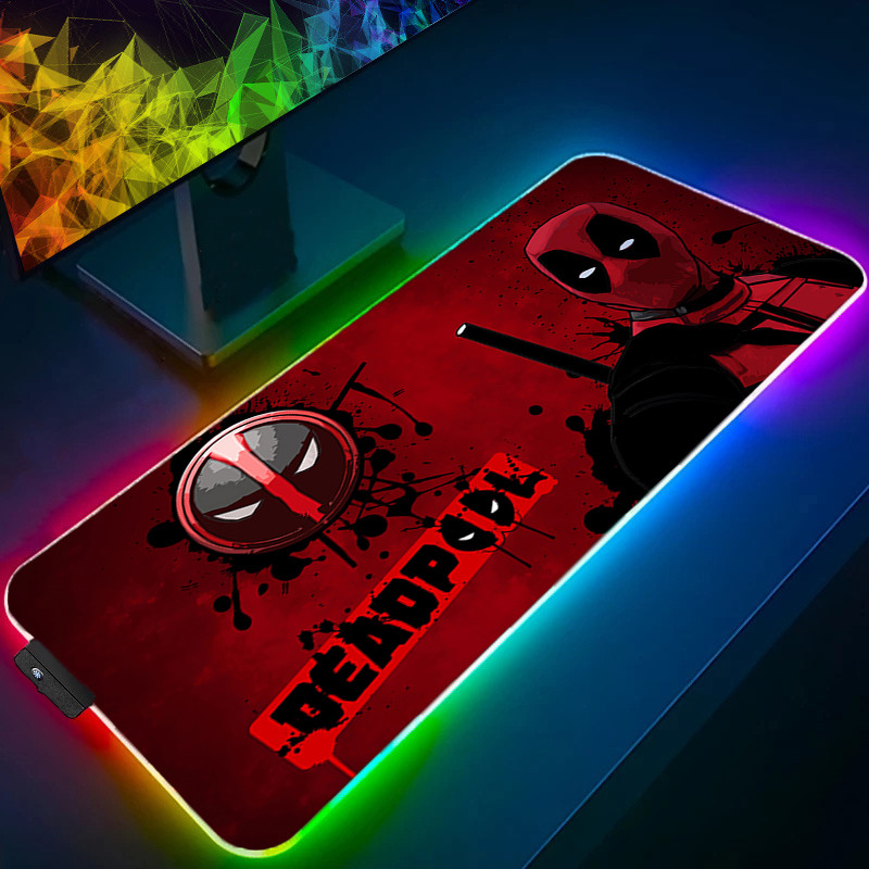 Gaming Accessories For Gaming Room - LED-muismat Gaming Backlight Lock Edge Anime-accessoires