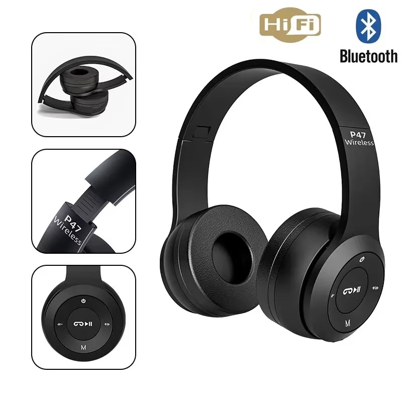 Gaming Accessories Iphone - HIFI Stereo Oortelefoon Bluetooth Headset Opvouwbare