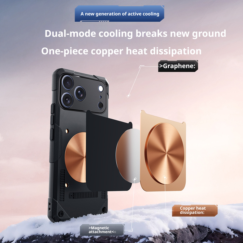 Gaming Accessories Iphone - IJskoude koperen koelende telefoonhoes voor iPhone