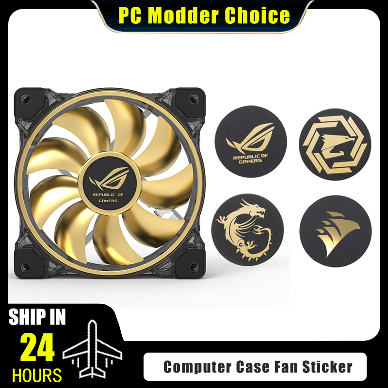Gaming Accessories Rgb - Computerkast Fan Logo Sticker, ROG MSI