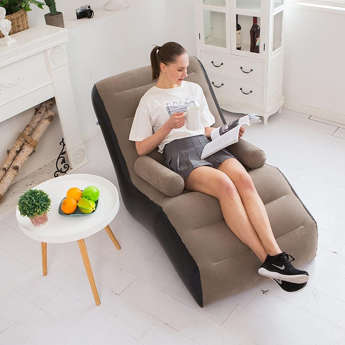 Gaming Accessories For Gaming Room - Opvouwbare luie bank, opblaasbare loungestoel verdikte